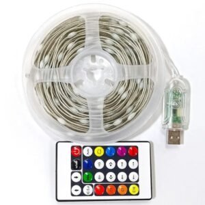 led 10 mètre rgb usb, bluetooth control + télécommande