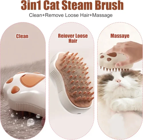 brosse vapeur pour chat et chien